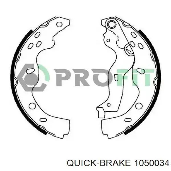 Ремкомплект задних тормозов 1050034 Quick Brake