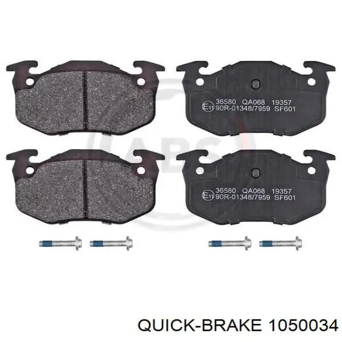 Ремкомплект тормозов задних Quick Brake 1050034 цена, от 9.15 USD