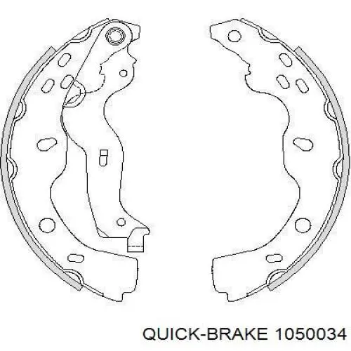 Купить 1050034 Quick Brake Ремкомплект задних тормозов