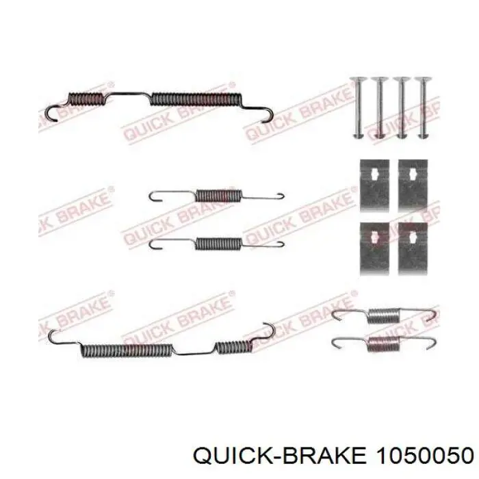 1050050 Quick Brake Комплект монтажный задних барабанных колодок