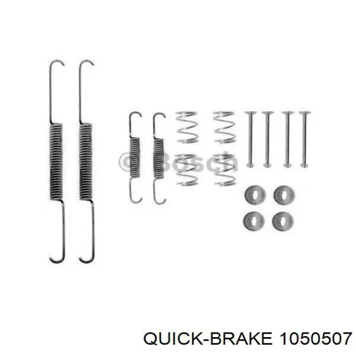 Купить 1050507 Quick Brake Монтажный комплект задних барабанных колодок