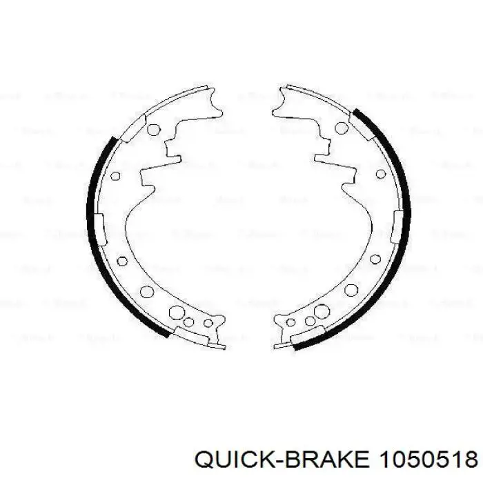 Ремкомплект тормозных колодок 1050518 Quick Brake