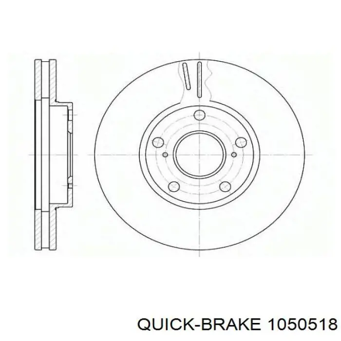Ремкомплект тормозных колодок Quick Brake 1050518