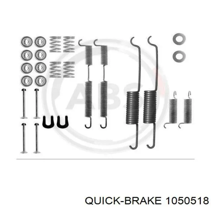 1050518 Quick Brake kit de reparação das sapatas do freio