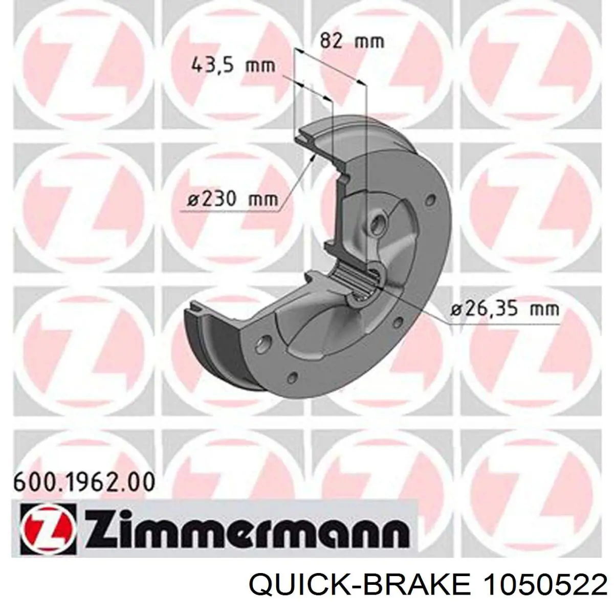 Купить 1050522 Quick Brake Монтажный комплект задних барабанных колодок