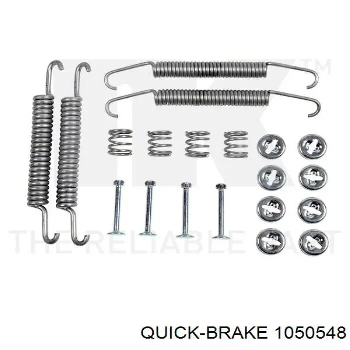 Купить 1050548 Quick Brake Монтажный комплект задних барабанных колодок