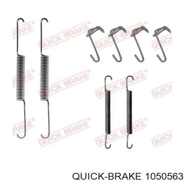 1050563 Quick Brake Комплект монтажный задних барабанных колодок