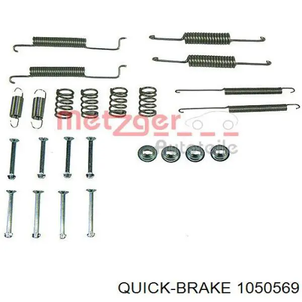 105-0569 Quick Brake kit de montagem das sapatas traseiras de tambor