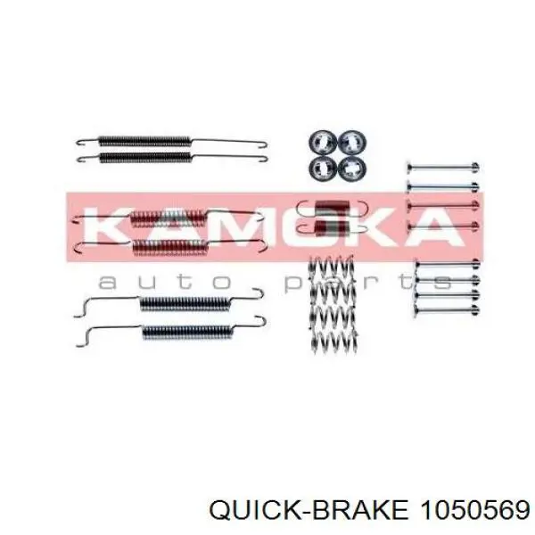 Установочный комплект задних барабанных колодок Quick Brake 1050569 цена, от 5.10 USD