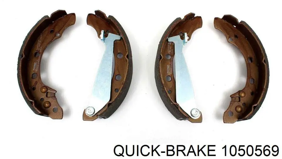 1050569 Quick Brake Комплект монтажный задних барабанных колодок