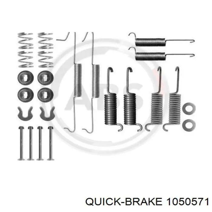 Купить 1050571 Quick Brake Монтажный комплект задних барабанных колодок