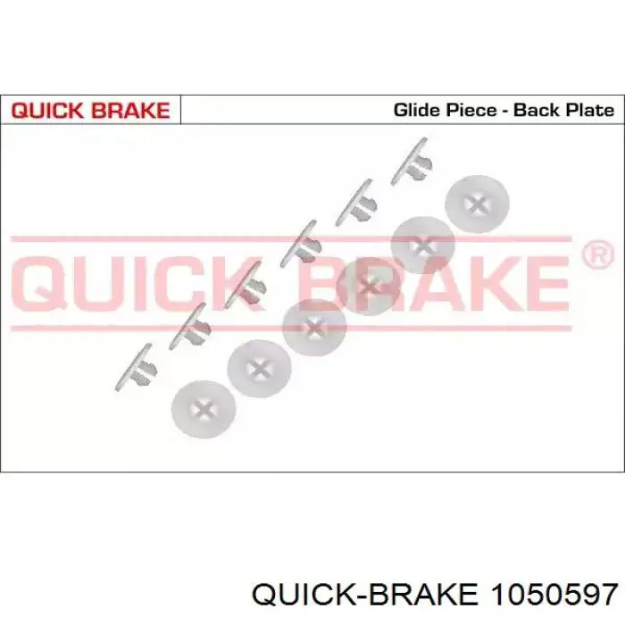 Установочный комплект задних барабанных колодок Quick Brake 1050597 цена, от 6.30 USD