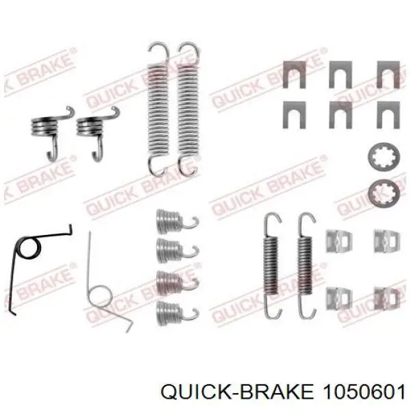 105-0601 Quick Brake kit de montagem das sapatas traseiras de tambor