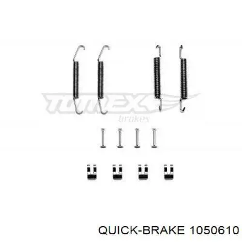 Монтажный комплект задних барабанных колодок 1050610 Quick Brake