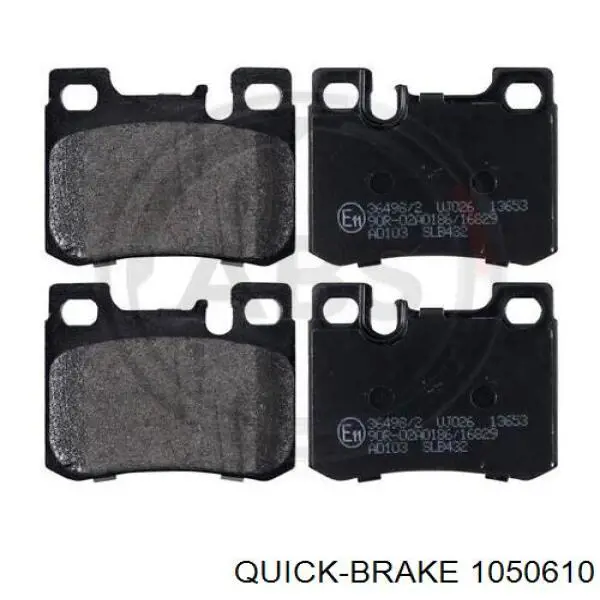 Монтажный комплект задних барабанных колодок Quick Brake 1050610