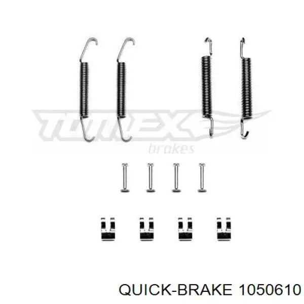 Монтажный комплект задних барабанных колодок 1050610 Quick Brake