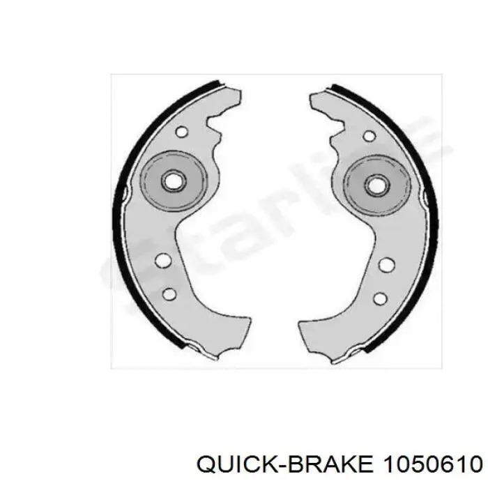 Купить 1050610 Quick Brake Монтажный комплект задних барабанных колодок