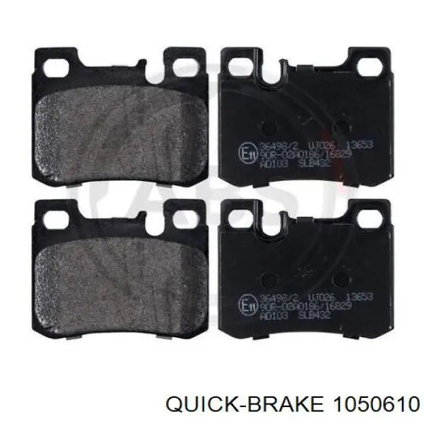 Установочный комплект задних барабанных колодок Quick Brake 1050610 цена, от 5.99 USD