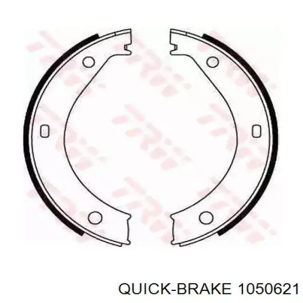 Купить 1050621 Quick Brake Монтажный комплект задних барабанных колодок