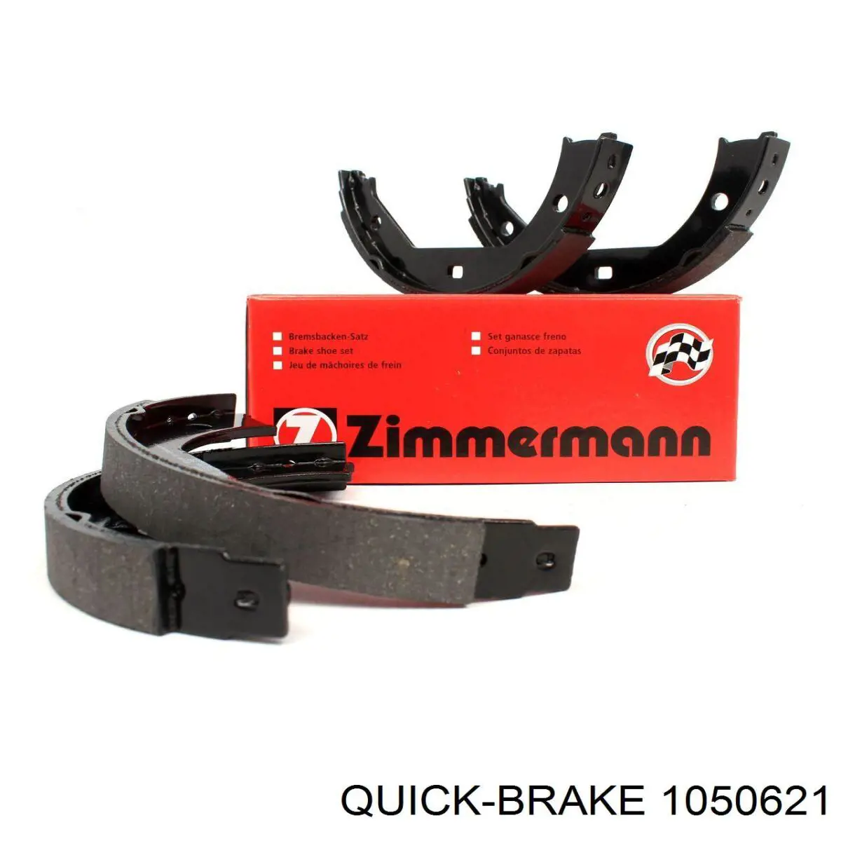 Установочный комплект задних барабанных колодок Quick Brake 1050621 цена, от 8.46 USD