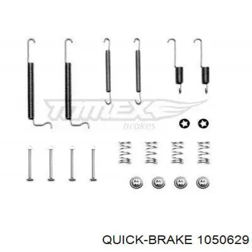 Монтажный комплект задних барабанных колодок Quick Brake 1050629