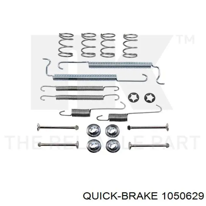 1050629 Quick Brake Комплект монтажный задних барабанных колодок