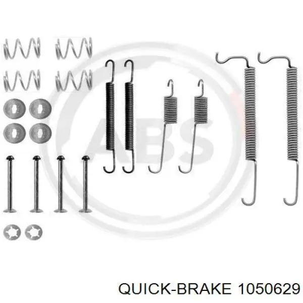 Купить 1050629 Quick Brake Монтажный комплект задних барабанных колодок