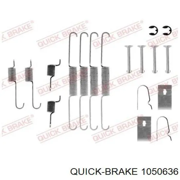 105-0636 Quick Brake ремкомплект тормозных колодок
