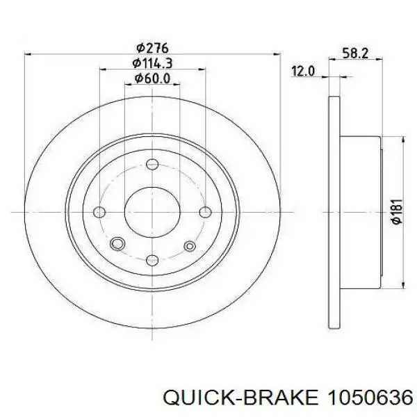 Купить 1050636 Quick Brake Ремкомплект тормозных колодок