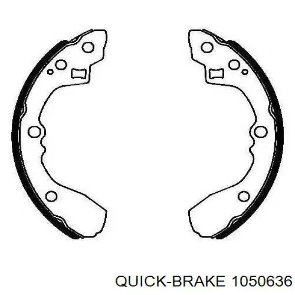 Купить 1050636 Quick Brake Ремкомплект тормозных колодок