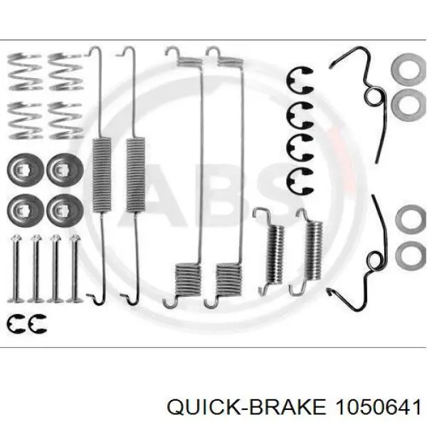 105-0641 Quick Brake kit de reparação das sapatas do freio