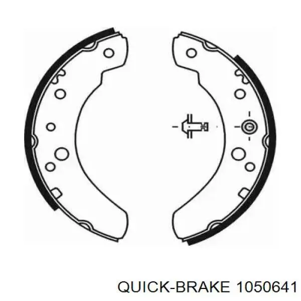 Ремкомплект тормозных колодок Quick Brake 1050641 цена, от 10.53 USD