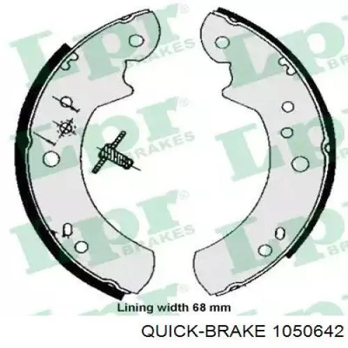 Ремкомплект тормозов задних Quick Brake 1050642