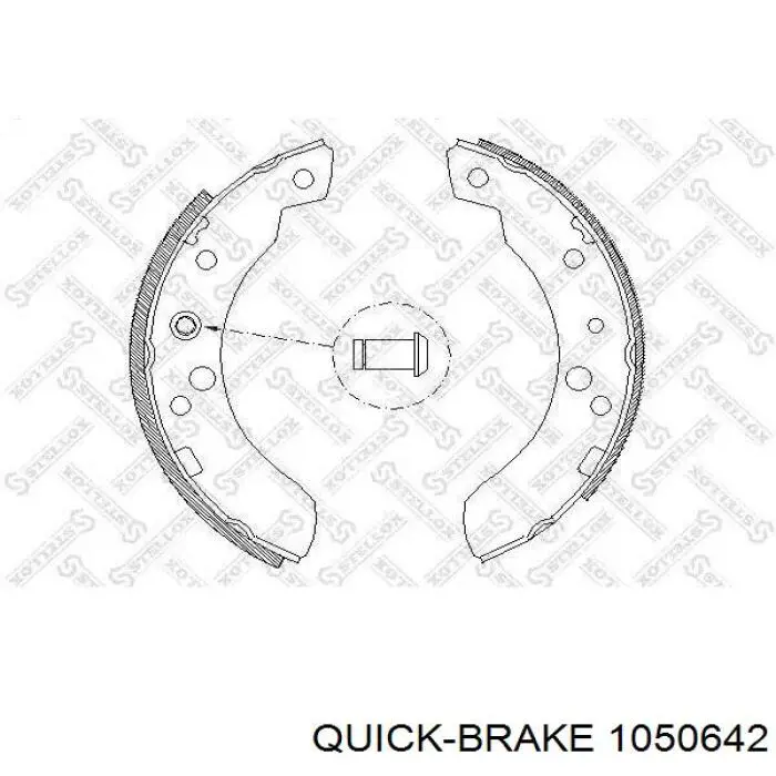 Купить 1050642 Quick Brake Ремкомплект задних тормозов