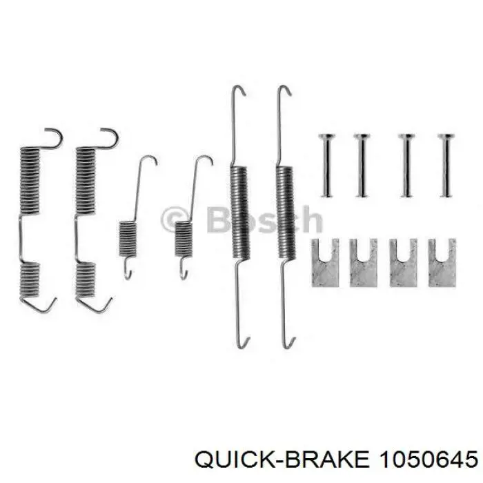 1050645 Quick Brake монтажный комплект задних барабанных колодок