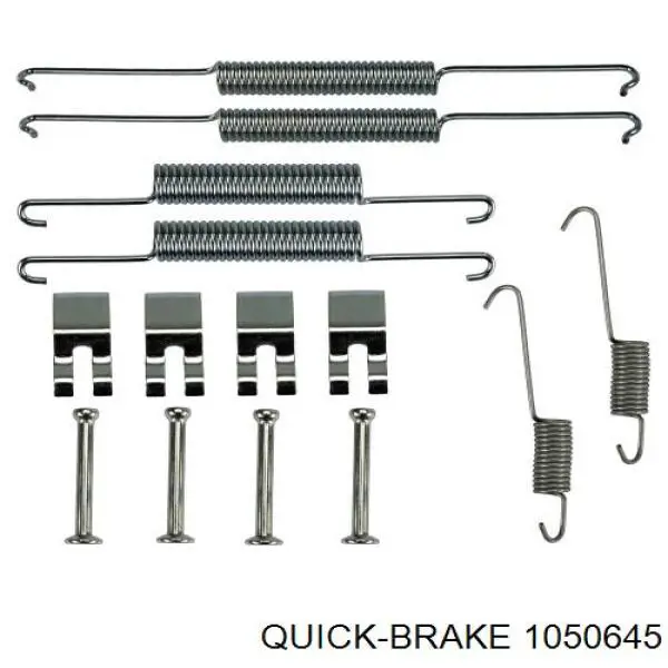 Установочный комплект задних барабанных колодок Quick Brake 1050645 цена, от 8.98 USD
