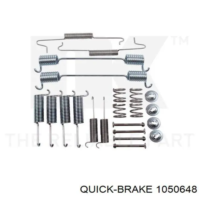 1050648 Quick Brake Комплект монтажный задних барабанных колодок
