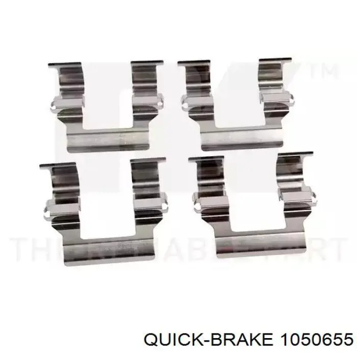 Установочный комплект задних барабанных колодок Quick Brake 1050655 цена, от 9.70 USD