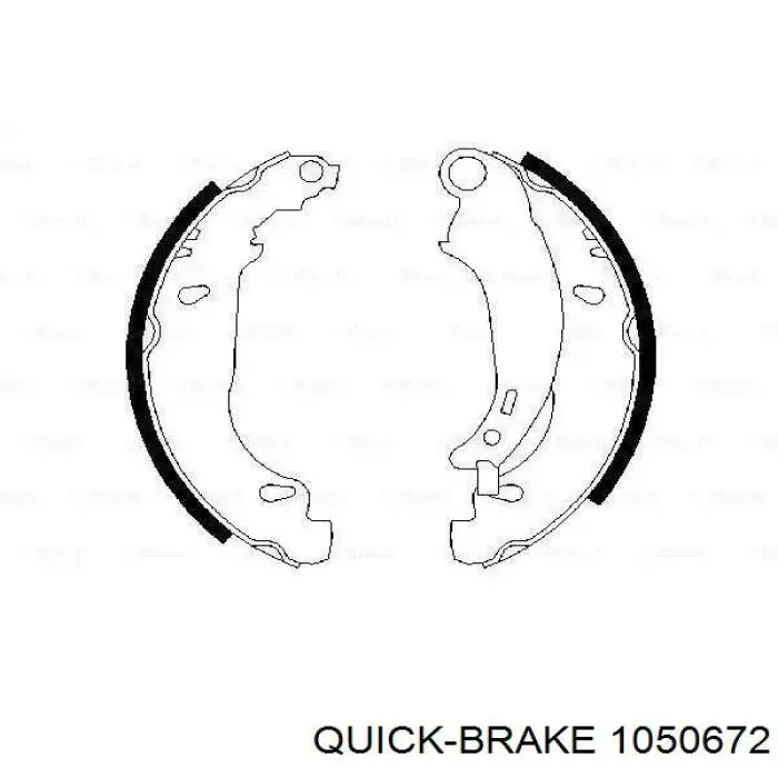 Купить 1050672 Quick Brake Монтажный комплект задних барабанных колодок