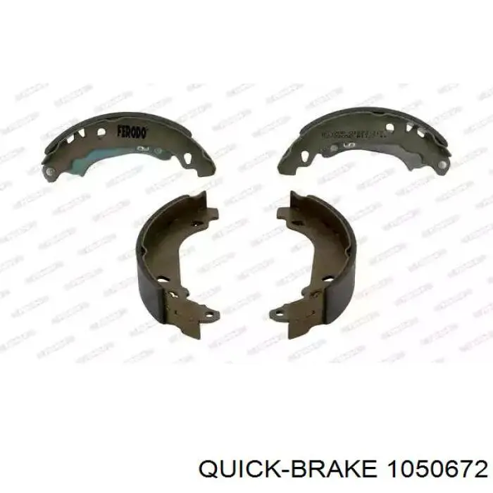 Монтажный комплект задних барабанных колодок 1050672 Quick Brake