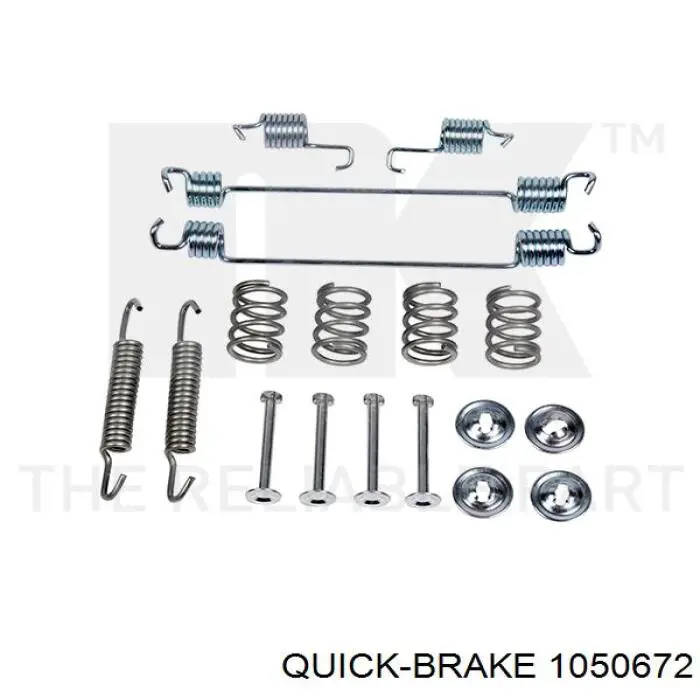 Купить 1050672 Quick Brake Монтажный комплект задних барабанных колодок