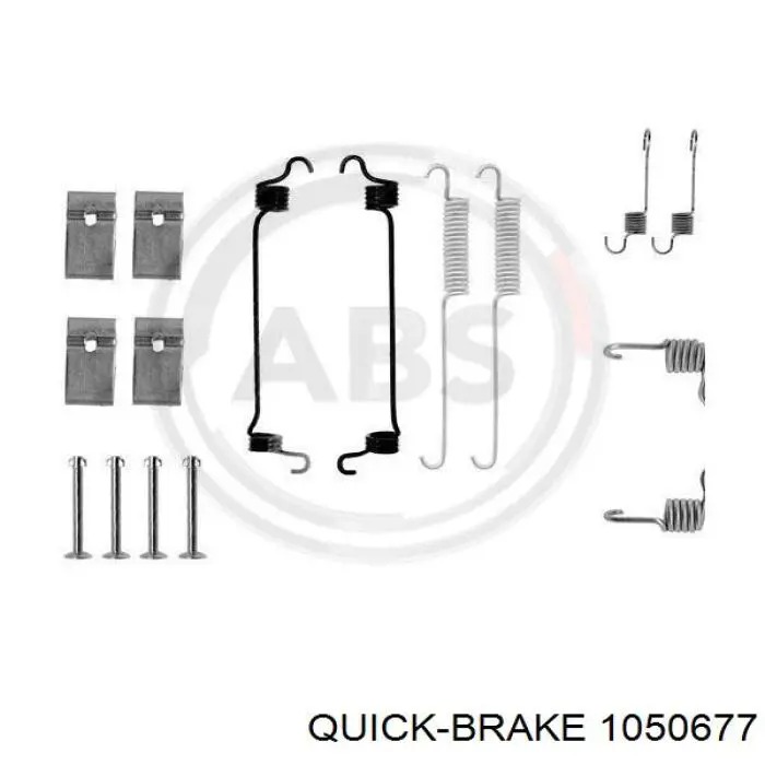 Купить 1050677 Quick Brake Монтажный комплект задних барабанных колодок