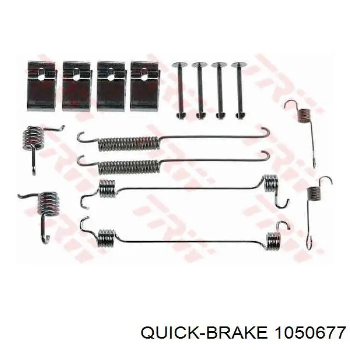 Установочный комплект задних барабанных колодок Quick Brake 1050677 цена, от 12.50 USD