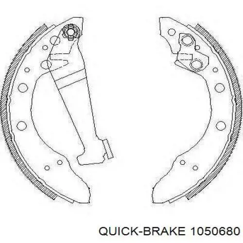 Установочный комплект задних барабанных колодок Quick Brake 1050680 цена, от 4.65 USD
