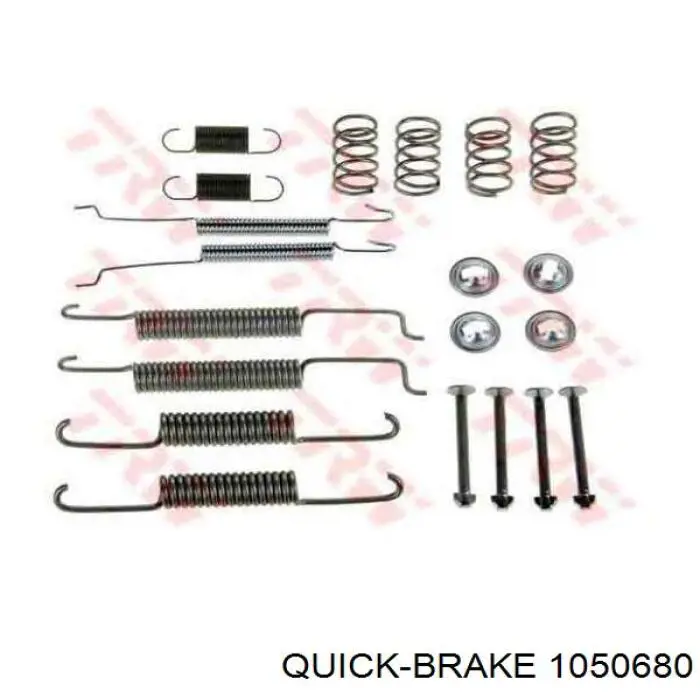 Купить 1050680 Quick Brake Монтажный комплект задних барабанных колодок