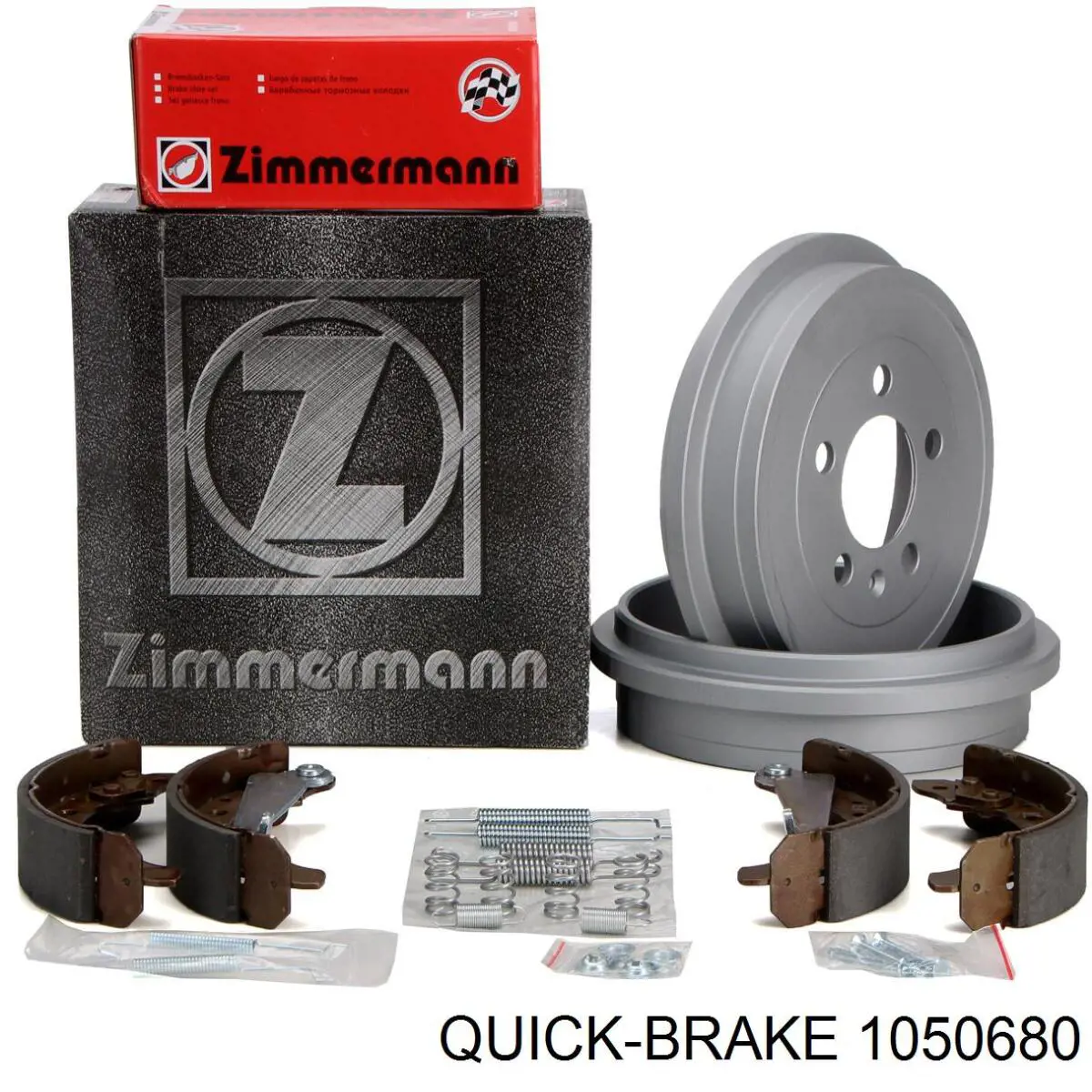Монтажный комплект задних барабанных колодок Quick Brake 1050680