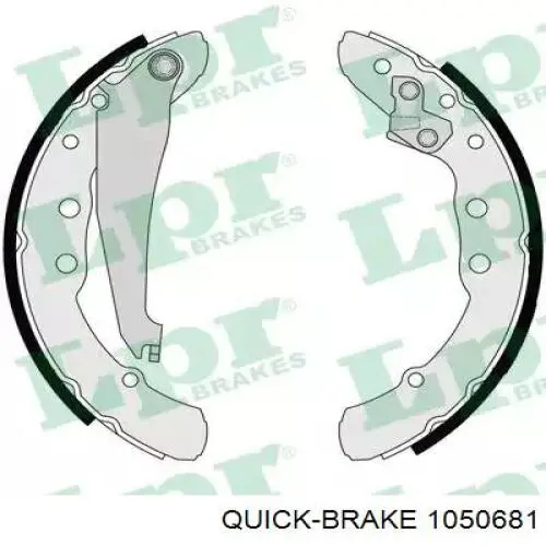 Монтажный комплект задних барабанных колодок 1050681 Quick Brake