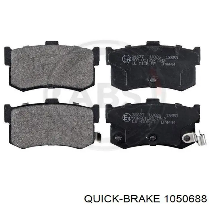 Купить 1050688 Quick Brake Монтажный комплект задних барабанных колодок