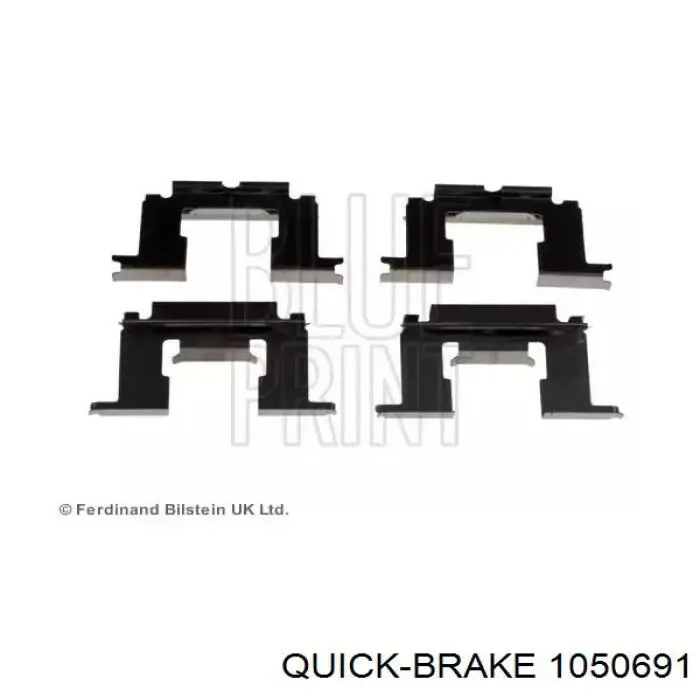 Купить 1050691 Quick Brake Монтажный комплект задних барабанных колодок