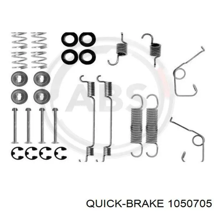 105-0705 Quick Brake kit de reparação das sapatas do freio